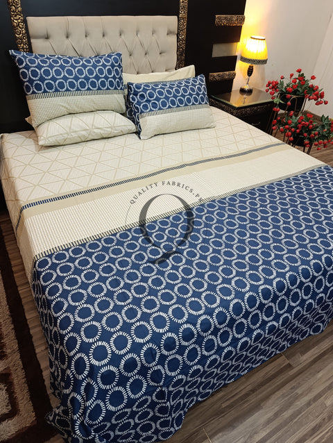 PC-1000: 4 Pillows Cotton Bed Sheet