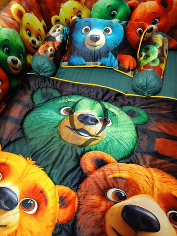 CS-1000: Cot Bedding Set - Teddy Bear Theme