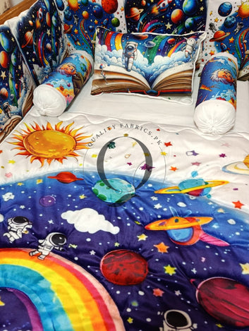 CS-1001: Cot Bedding Set - Space Adventure Theme