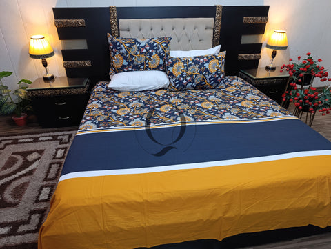 PC-1002: 4 Pillows Cotton Bed Sheet
