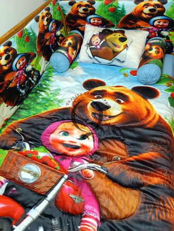 CS-1005: Cot Bedding Set - Masha & Bear