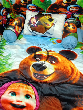 CS-1005: Cot Bedding Set - Masha & Bear