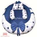 Navy Blue Stars Theme  - Snuggle Bed & Sleeping Bag with Name