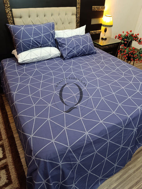 PC-1021: 4 Pillows Cotton Bed Sheet
