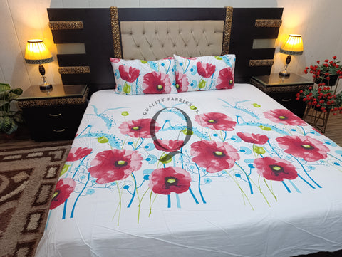 PC-1031: 4 Pillows Cotton Bed Sheet