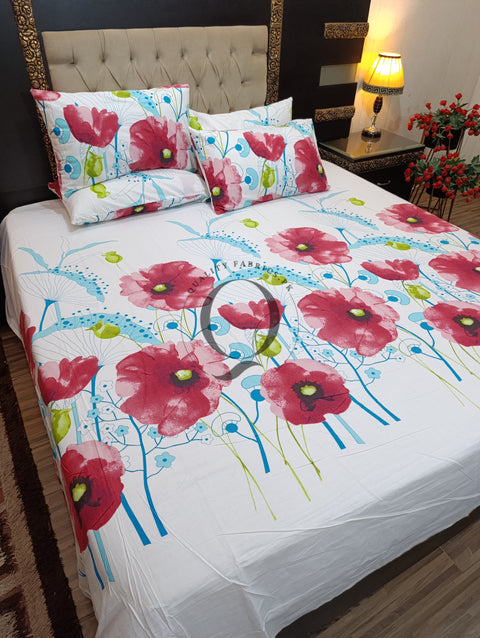 PC-1031: 4 Pillows Cotton Bed Sheet