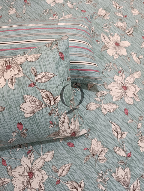 PC-1035: 4 Pillows Cotton Bed Sheet