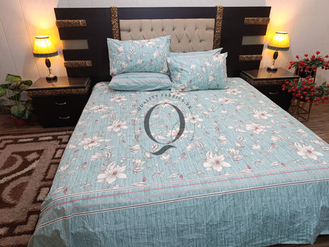 PC-1035: 4 Pillows Cotton Bed Sheet