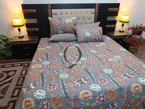 PC-1057: 4 Pillows Cotton Bed Sheet