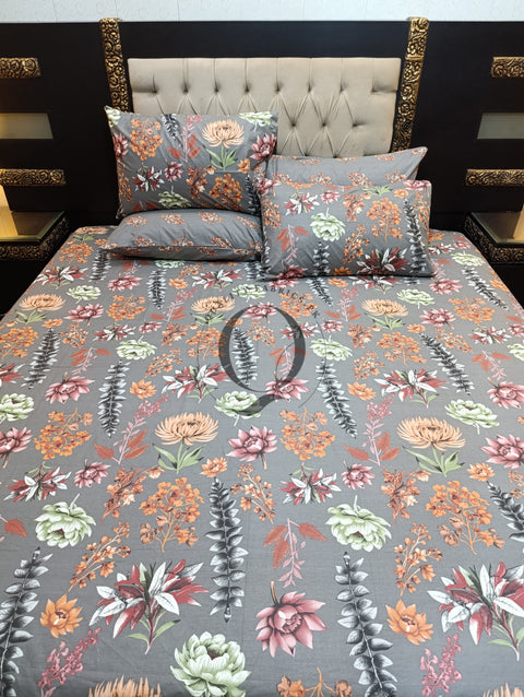 PC-1057: 4 Pillows Cotton Bed Sheet