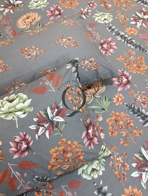 PC-1057: 4 Pillows Cotton Bed Sheet