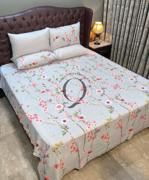PC-1085: 4 Pillows Cotton Bed Sheet