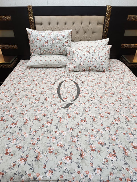PC-1089: 4 Pillows Cotton Bed Sheet