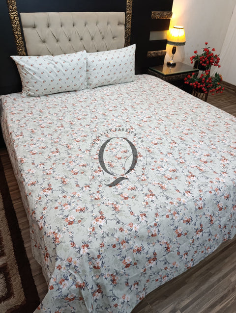 PC-1089: 4 Pillows Cotton Bed Sheet