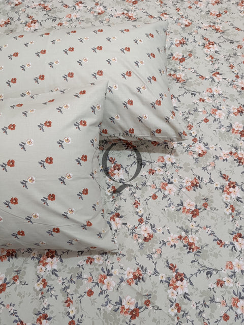 PC-1089: 4 Pillows Cotton Bed Sheet