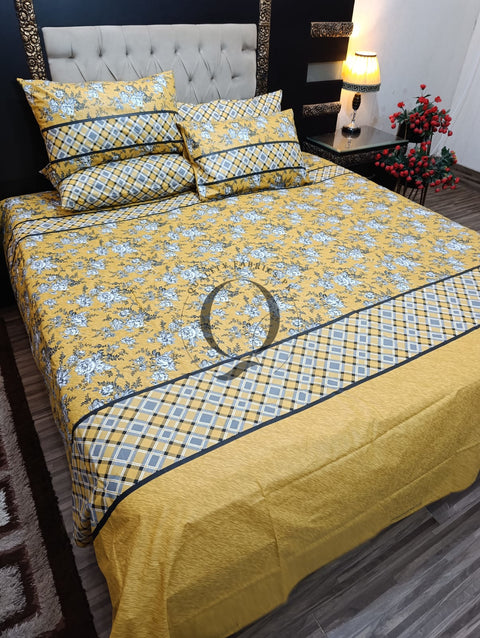 PC-1092: 4 Pillows Cotton Bed Sheet