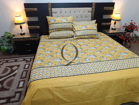 PC-1092: 4 Pillows Cotton Bed Sheet