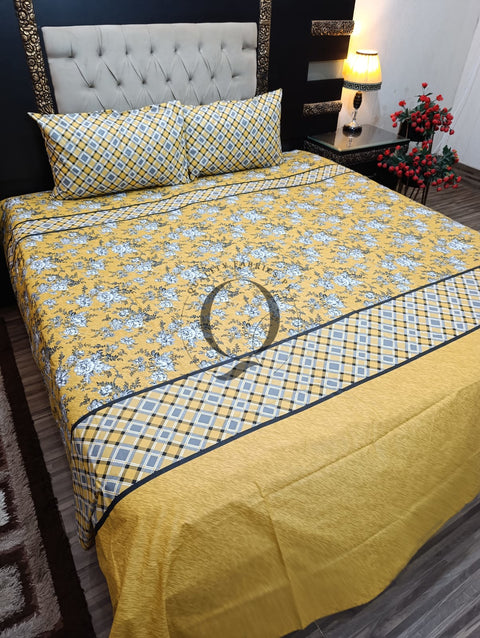 PC-1092: 4 Pillows Cotton Bed Sheet