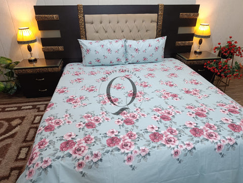 PC-1093: 4 Pillows Cotton Bed Sheet