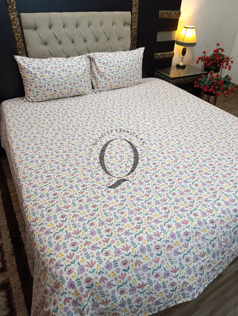 PC-1102: 4 Pillows Cotton Bed Sheet
