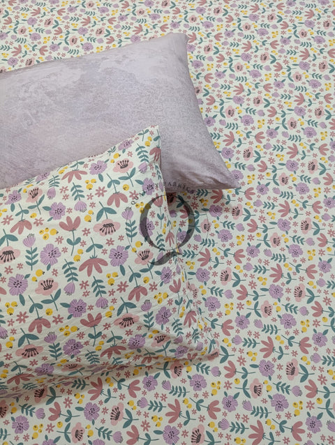PC-1102: 4 Pillows Cotton Bed Sheet