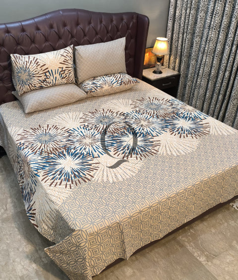 PC-1105: 4 Pillows Cotton Bed Sheet