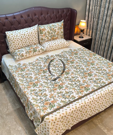 PC-1106: 4 Pillows Cotton Bed Sheet