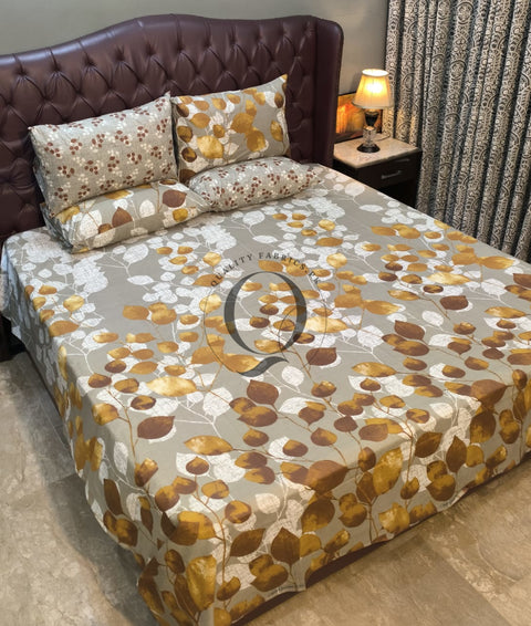 PC-1109: 4 Pillows Cotton Bed Sheet