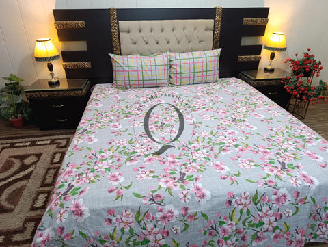 PC-1111: 4 Pillows Cotton Bed Sheet