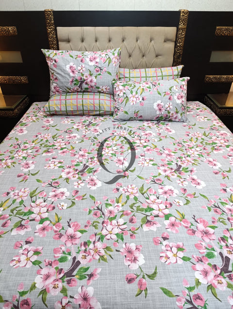 PC-1111: 4 Pillows Cotton Bed Sheet