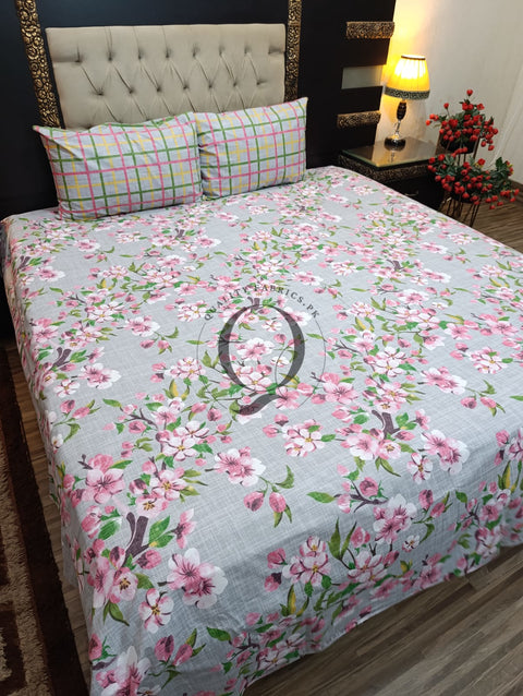 PC-1111: 4 Pillows Cotton Bed Sheet