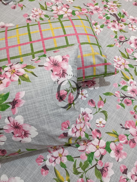 PC-1111: 4 Pillows Cotton Bed Sheet