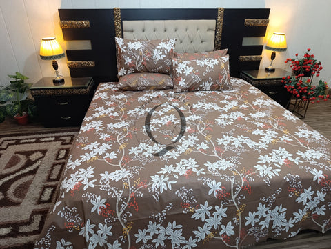 PC-1113: 4 Pillows Cotton Bed Sheet