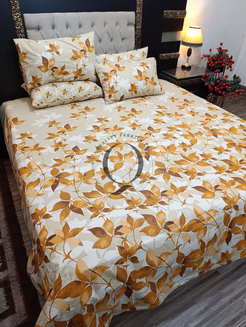 PC-1114: 4 Pillows Cotton Bed Sheet
