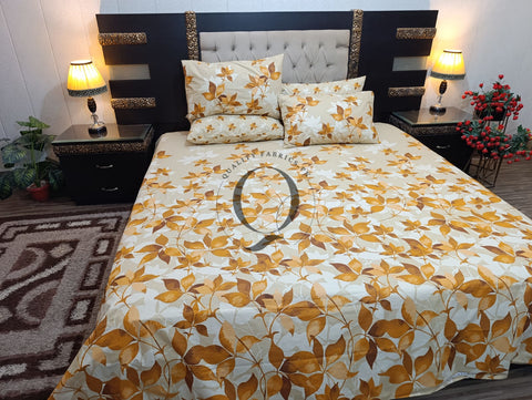 PC-1114: 4 Pillows Cotton Bed Sheet