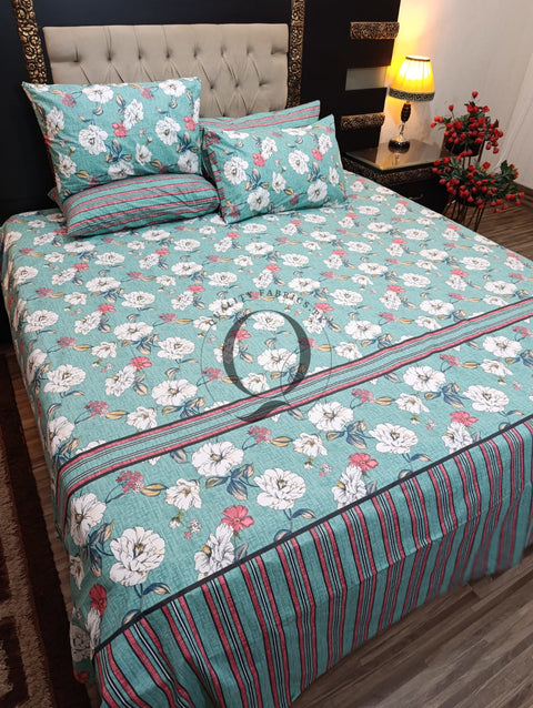 PC-1115: 4 Pillows Cotton Bed Sheet