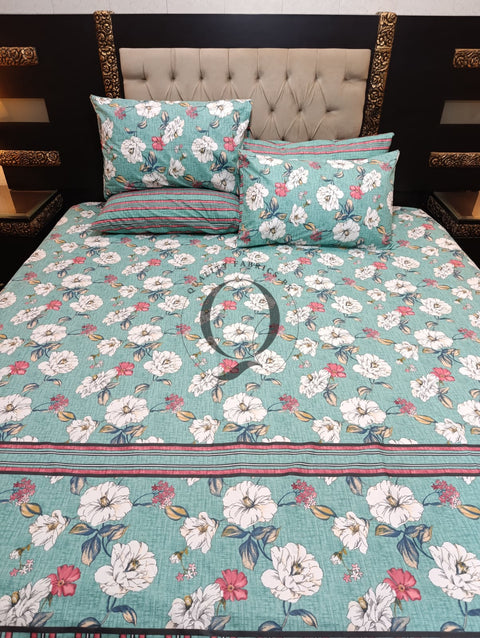 PC-1115: 4 Pillows Cotton Bed Sheet
