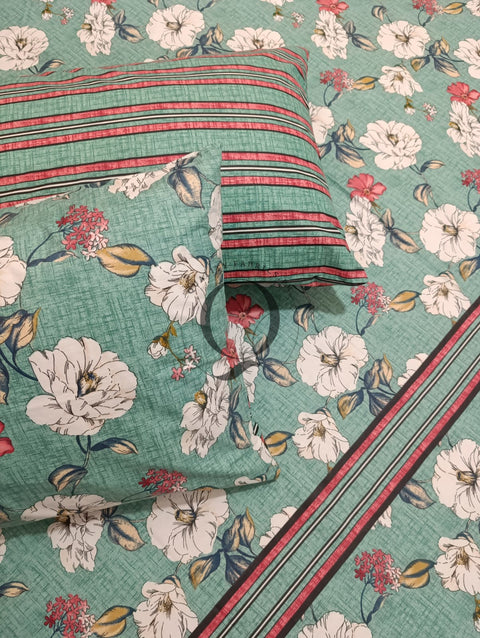 PC-1115: 4 Pillows Cotton Bed Sheet
