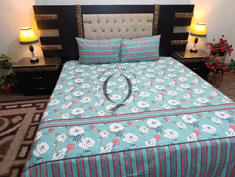 PC-1115: 4 Pillows Cotton Bed Sheet