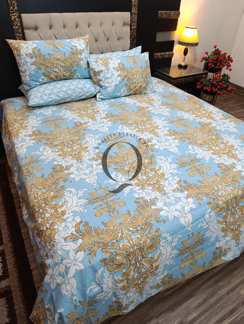 PC-1118: 4 Pillows Cotton Bed Sheet