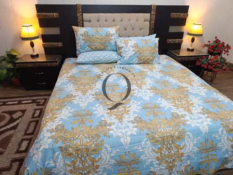 PC-1118: 4 Pillows Cotton Bed Sheet