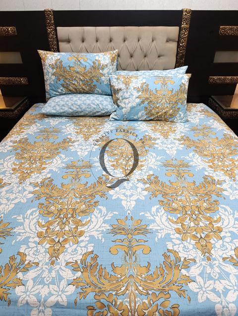 PC-1118: 4 Pillows Cotton Bed Sheet