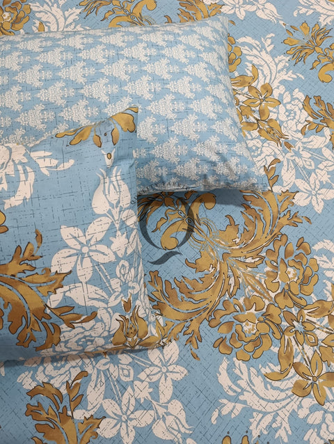 PC-1118: 4 Pillows Cotton Bed Sheet