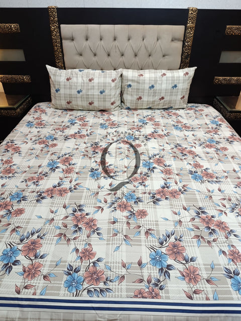 QF-2242: 3 Piece Cotton Bed Sheet
