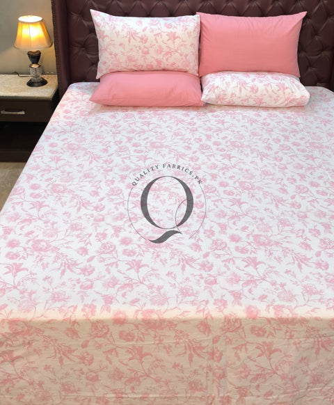 PC-1122: 4 Pillows Cotton Bed Sheet
