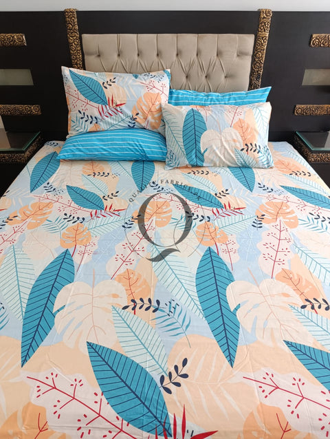 PC-1131: 4 Pillows Cotton Bed Sheet