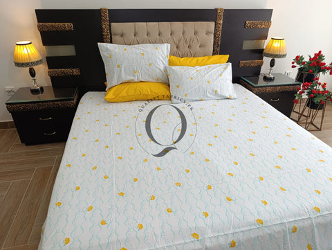PC-1132: 4 Pillows Cotton Bed Sheet