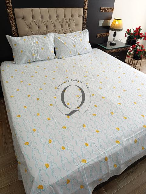 PC-1132: 4 Pillows Cotton Bed Sheet