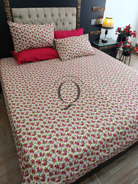PC-1133: 4 Pillows Cotton Bed Sheet