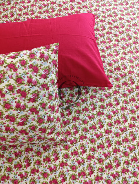 PC-1133: 4 Pillows Cotton Bed Sheet